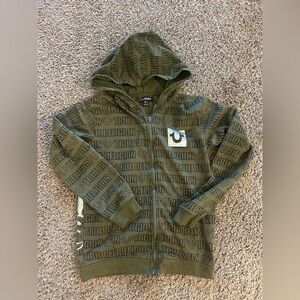 True religion youth large green full zip
Hoodie